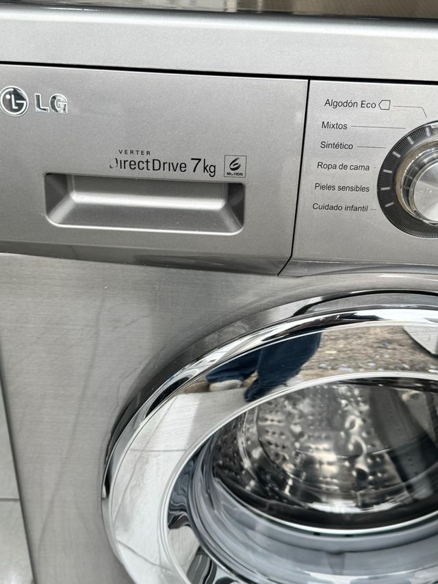 LAVADORA LG DE 7 KILOS EN INOX