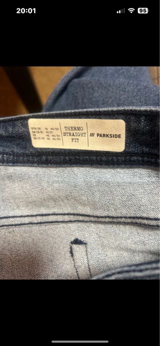 Pantalón vaquero cargo azul