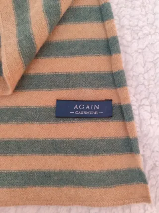 Conjunto bufanda y guantes lana cashmere. De Again