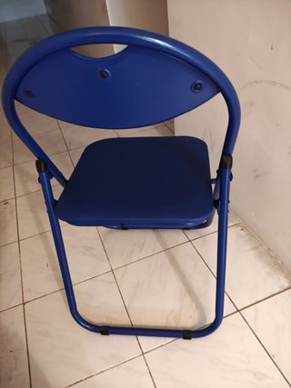 Sillas plegables azules (x5)