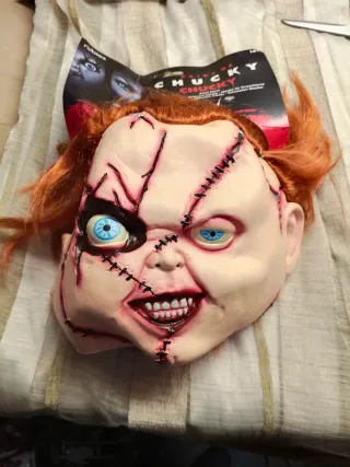 Máscara Chucky con peluca Talla Única