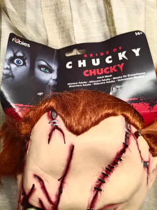 Máscara Chucky con peluca Talla Única
