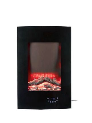 Chimenea eléctrica negra