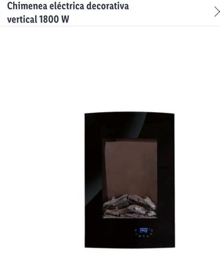 Chimenea eléctrica negra