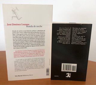 Lote 2 libros:1.Ronda de noche.2. DON JUAN TENORIO