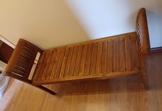 Sillas y banco madera Banak Importa