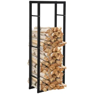 Estante Leñero Metal Negro