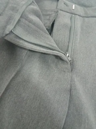 Pantalón de vestir gris mujer