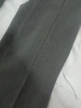 Pantalón de vestir gris mujer