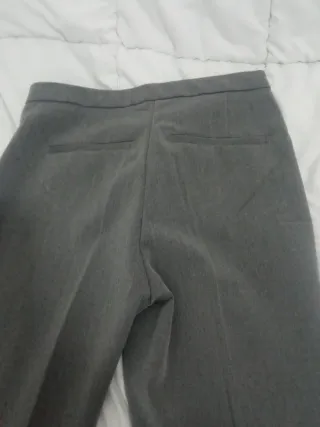 Pantalón de vestir gris mujer