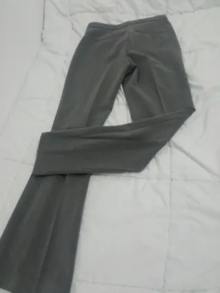 Pantalón de vestir gris mujer