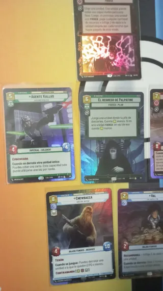 Lote cartas Star Wars Unlimited