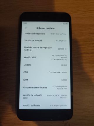 Xiaomi Redmi Note 5A Prime plateado