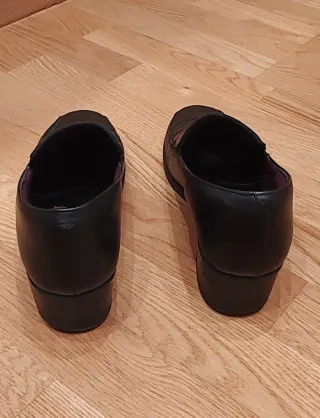 Zapatos Pitillos Piel Negra Talla 38