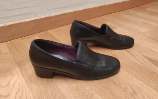 Zapatos Pitillos Piel Negra Talla 38