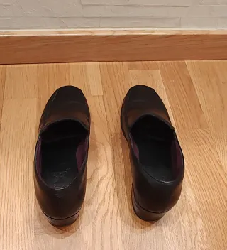 Zapatos Pitillos Piel Negra Talla 38