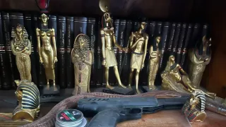 SET FIGURAS EGIPCIAS DORADA