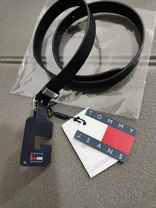 Tommy Jeans cintura originale pelle taglia 75 cm