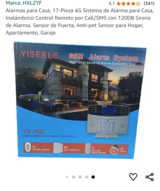 Sistema de Alarma HXLZYF 17 Piezas