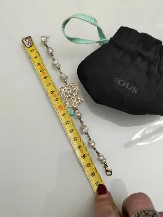 Pulsera Tous Plata 925 Perlas