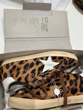 Golden Goose Bambas animal print