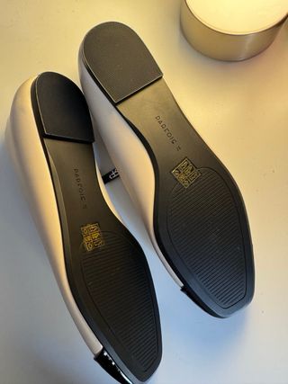 Bailarinas Parfois beige y negro nuevas