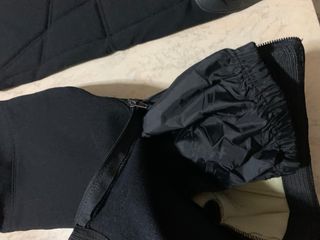 Pantaloni con bretelle da moto invernali neri