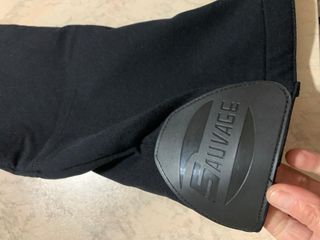 Pantaloni con bretelle da moto invernali neri