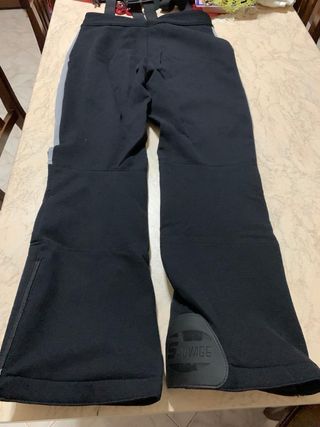 Pantaloni con bretelle da moto invernali neri
