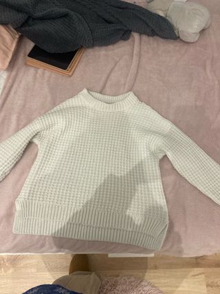 Jersey Stradivarius Blanco Talla XS