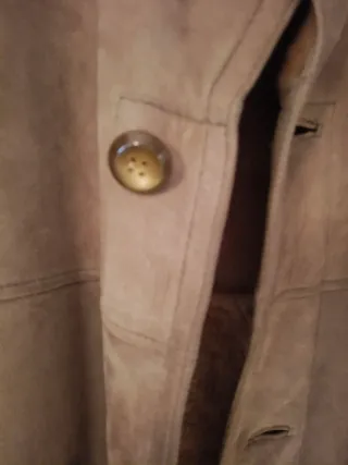 Abrigo Mouton Beige/Marrón