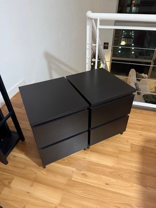 Due comodini MALM con 2 cassetti