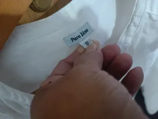 Blusa Lino Blanca como nuevo