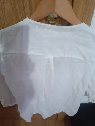 Blusa Lino Blanca como nuevo