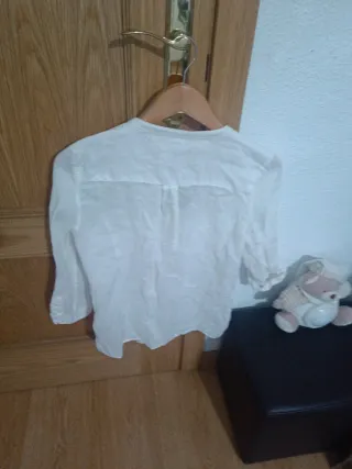 Blusa Lino Blanca como nuevo