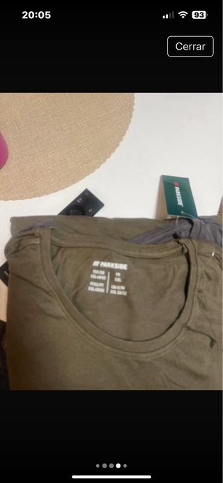 Lote 2 camisetas hombre sin estrenar