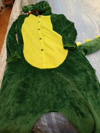 Disfraz Pijama Adulto Dinosaurio Verde