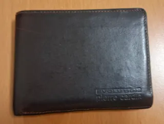 Cartera Pierre Cardin, monedas, billetes, tarjetas