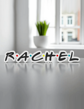 Cartel Nombre Estilo Friends Personalizado