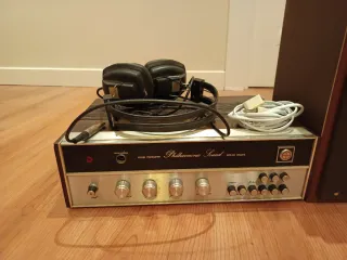 Amplificador y Altavoces y cascos Vintage tocadisc