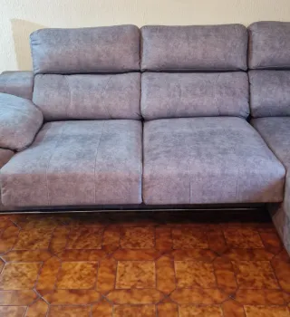 Sofá Cheslong Gris
