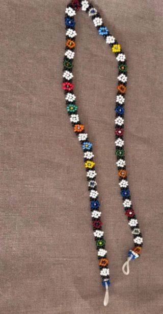 Collar sujeta gafas de cuentas multicolor