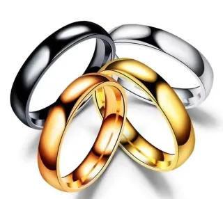 Anillo Titanio Simple 2/4/6mm Unisex