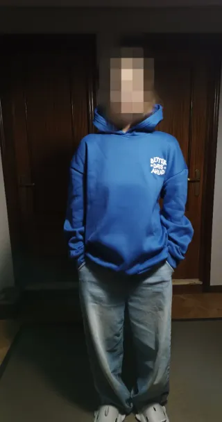 Sudadera azul polar como nueva