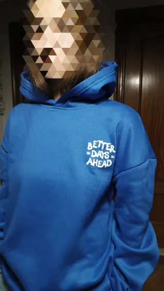 Sudadera azul polar como nueva