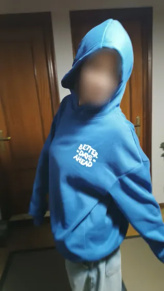 Sudadera azul polar como nueva