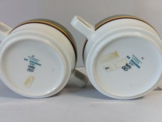 Dos Tazas porcelana Bidasoa 80, vintage.