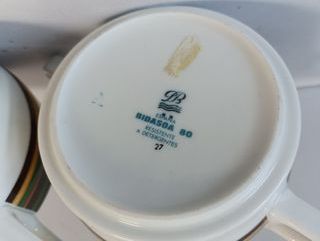 Dos Tazas porcelana Bidasoa 80, vintage.