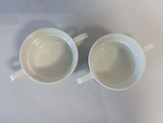Dos Tazas porcelana Bidasoa 80, vintage.