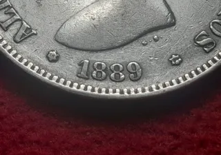 Moneda 5 pesetas plata 1889 MP M